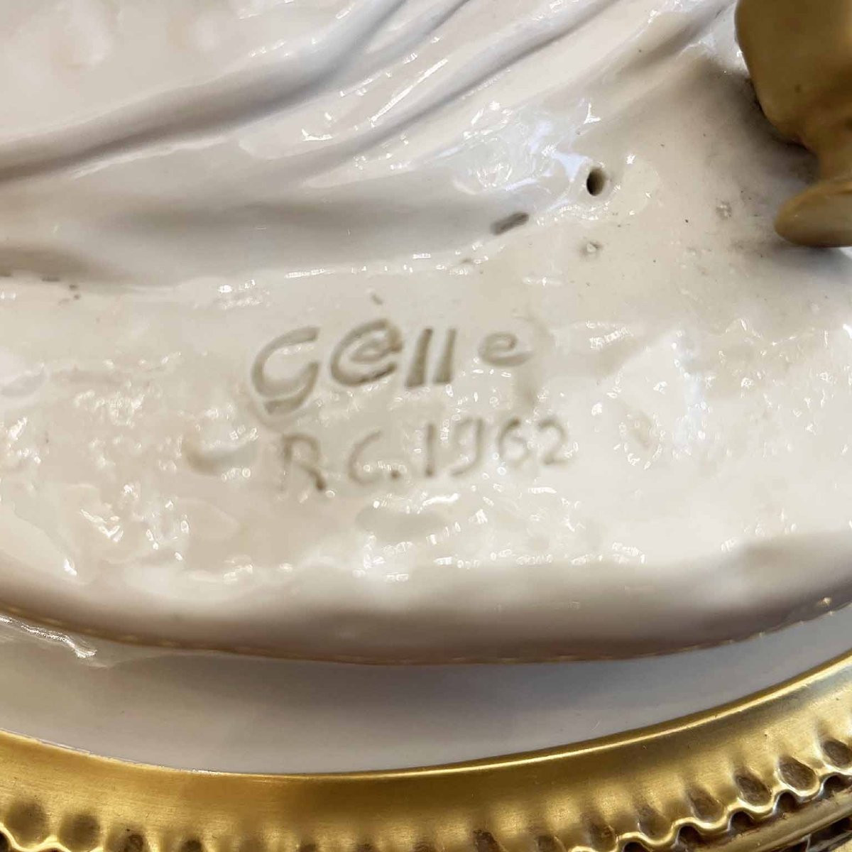 Giuseppe Cappé, *triumph Of Bacchus*, White And Gold Porcelain, 1962-photo-6