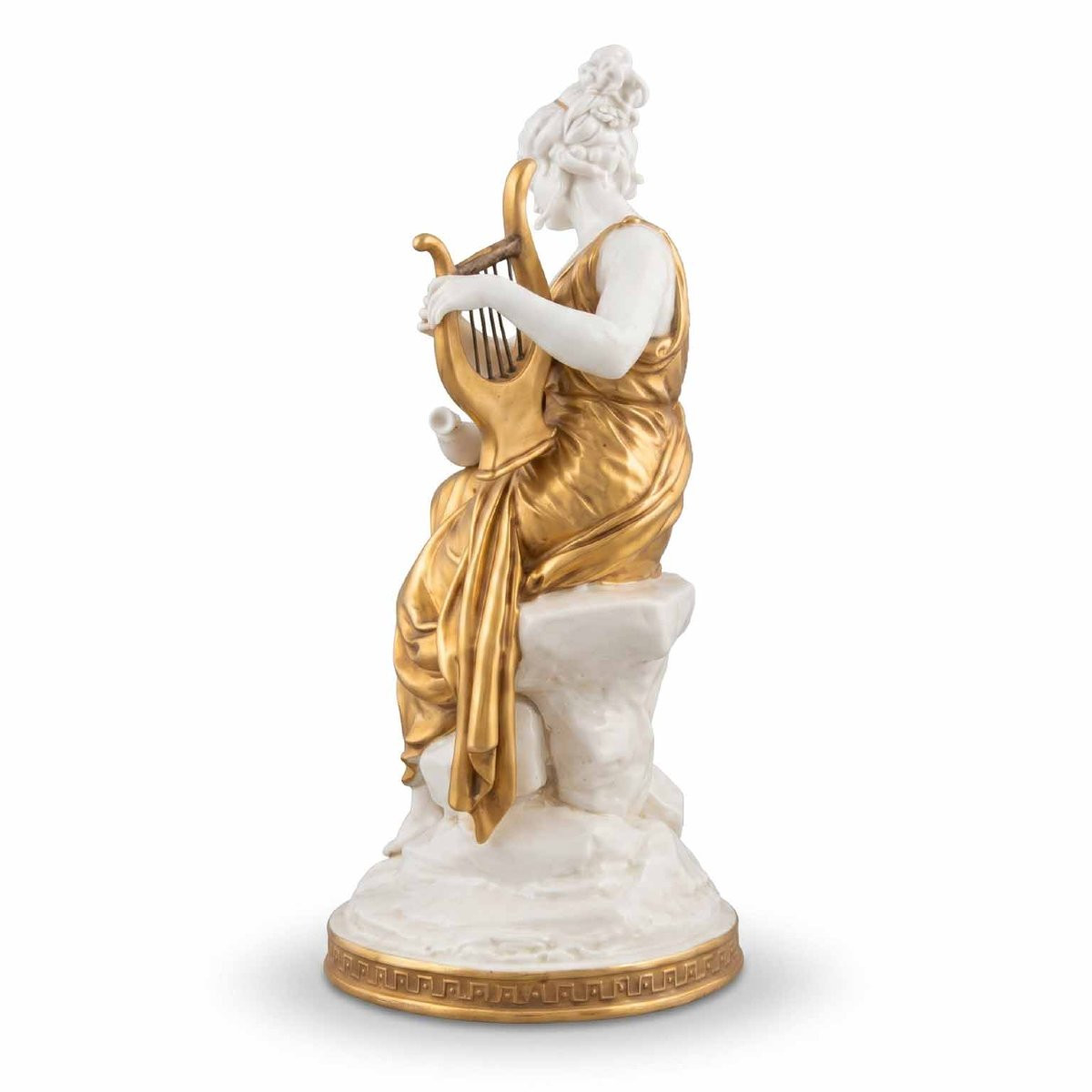 Cappé Giuseppe Music And Poetry White And Gold Porcelain, Circa 1960-photo-6