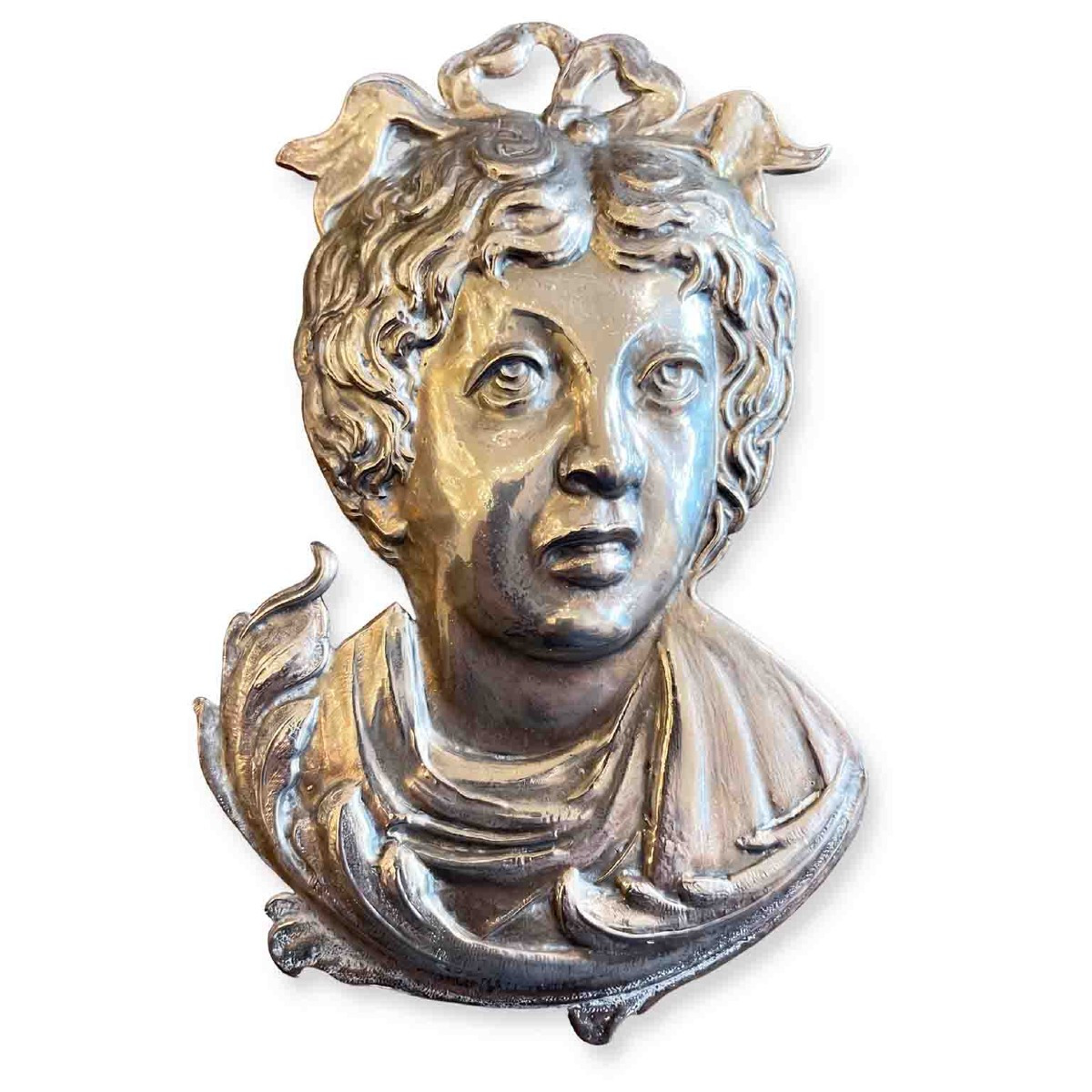 Silver-plated Ex Voto Face