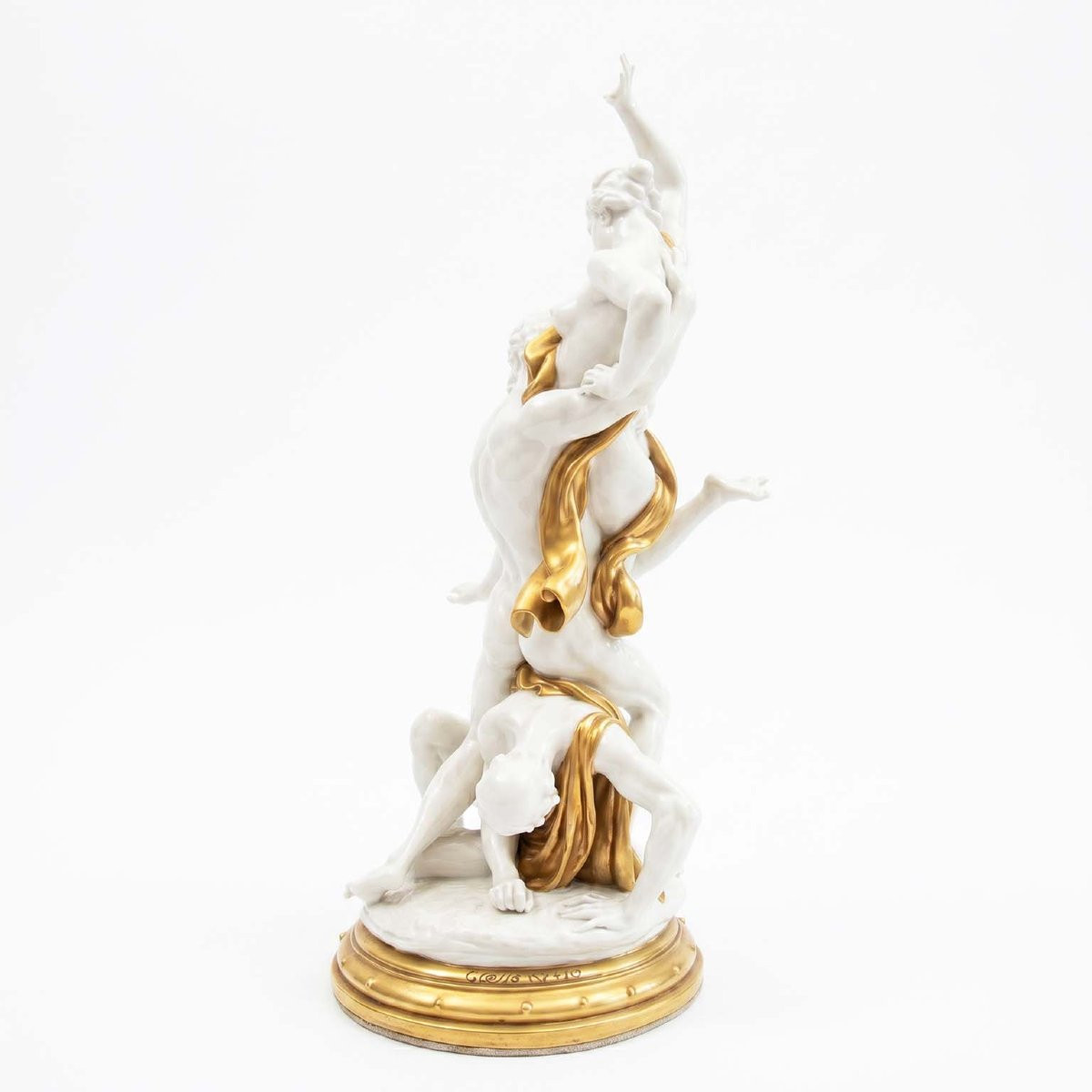 Giuseppe Cappé’s “rape Of Proserpina” In White Porcelain, 1963-photo-2