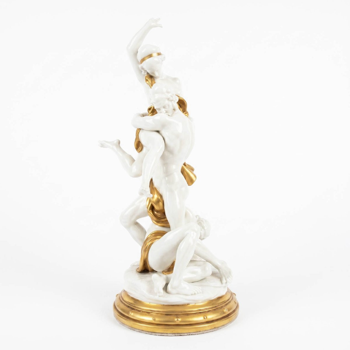 Giuseppe Cappé’s “rape Of Proserpina” In White Porcelain, 1963-photo-4