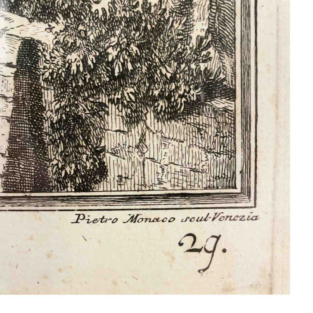 Villa de Montughi, propriété des marquis Gerini, gravée par Pietro Monaco, 1744-photo-3