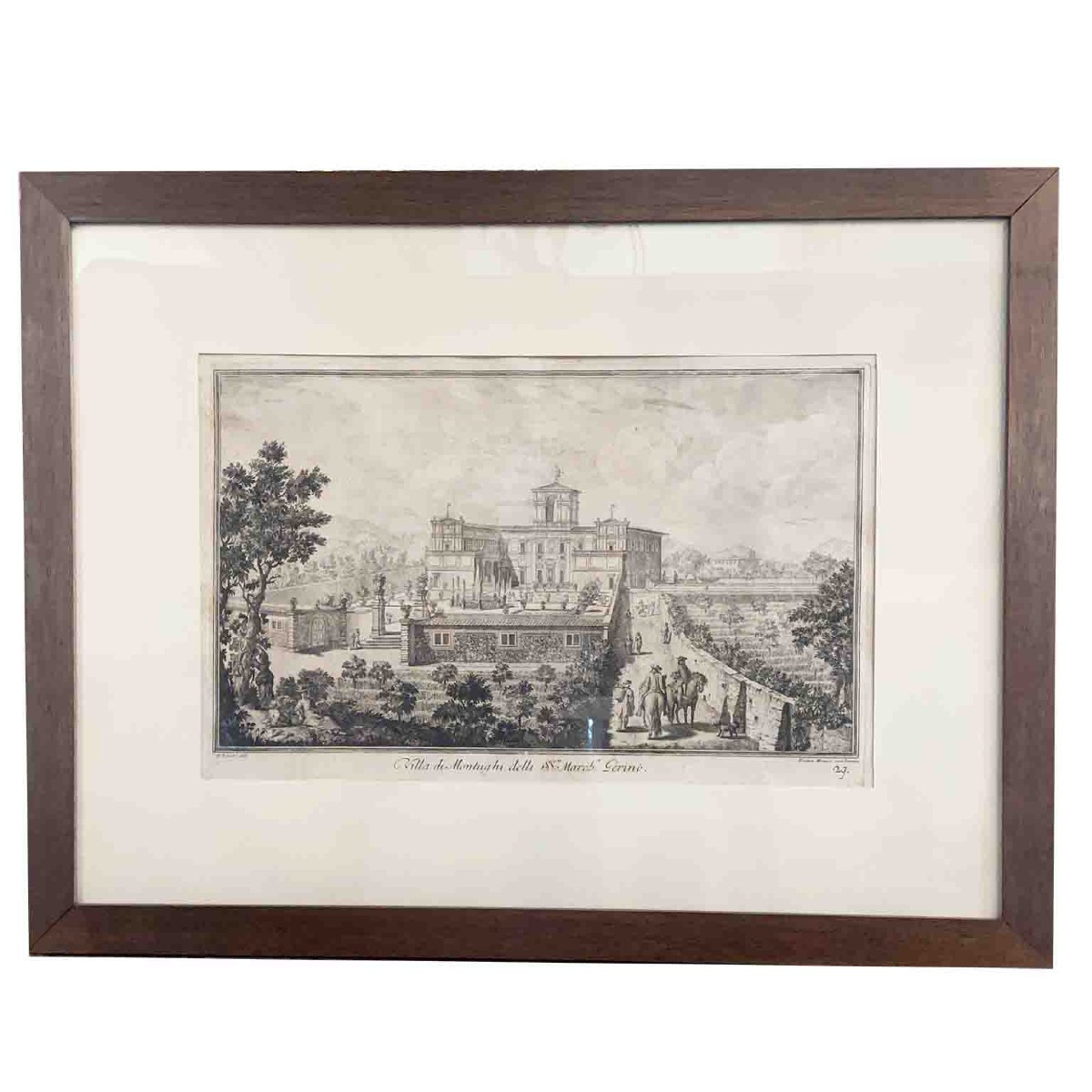 Villa de Montughi, propriété des marquis Gerini, gravée par Pietro Monaco, 1744-photo-1