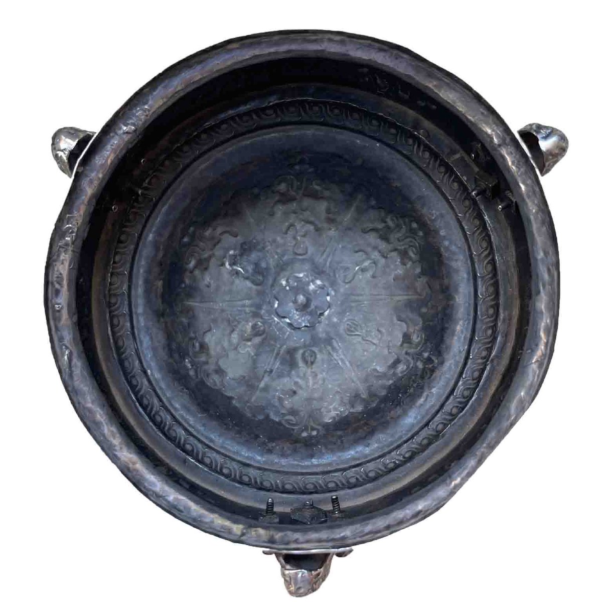 Vase en argent ancien de Brescia, en relief, datant de la première moitié du XIXe siècle-photo-4
