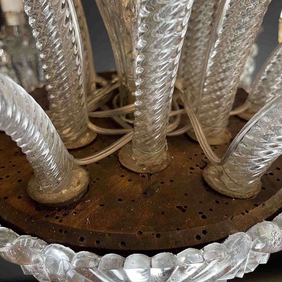 Bohemian Twelve-light Crystal Chandelier 19th Century-photo-6