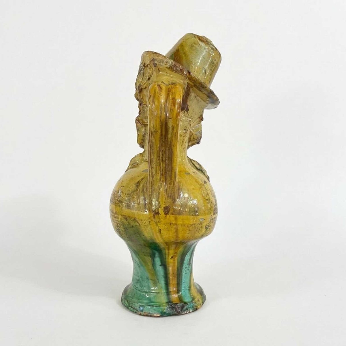 Trois cruches anthropomorphes babbaluti, en terre cuite de Seminara, 1800-photo-6