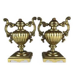 Paire De Vases Doré 19ème 