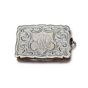 Vinaigrette en argent Birmingham 1849