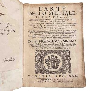 Antique Book: *the Art Of The Apothecary* By Francesco Sirena, Venice, 1680