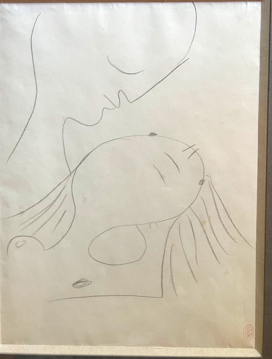 The Couple - Drawing By Jean Cocteau