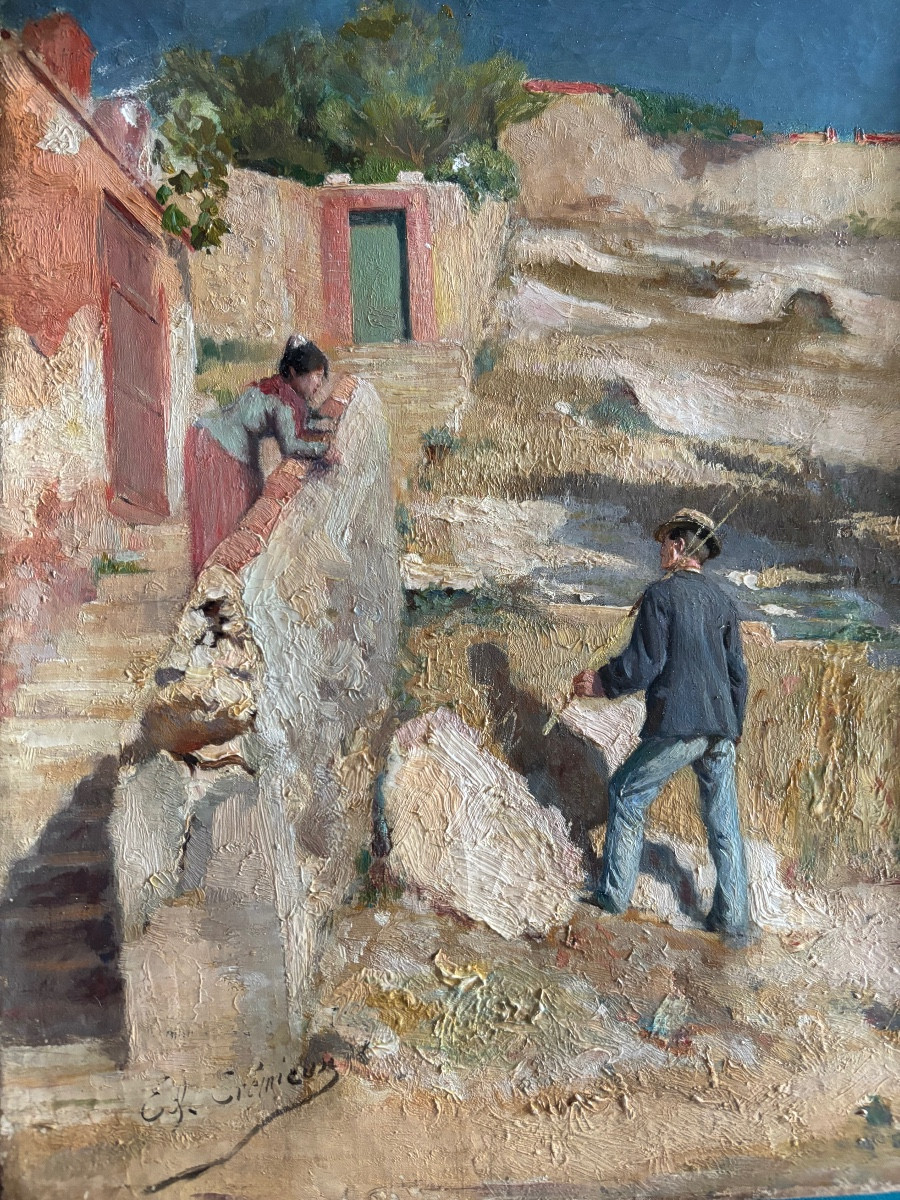 Scène de genre par Édouard Cremieux