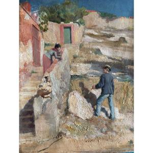 Scène de genre par Édouard Cremieux