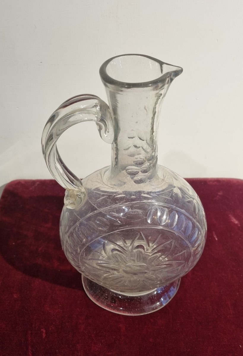 Pair Of Pourers From The Royal Glassworks Of La Granja De San Ildefonso-photo-6