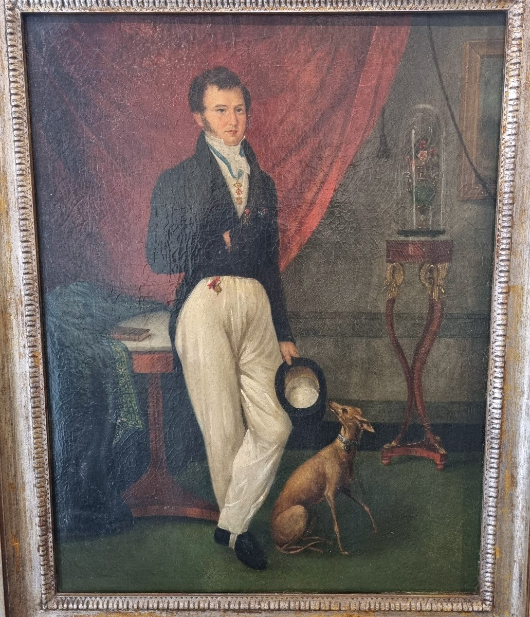 Gentleman With Greyhound-photo-1