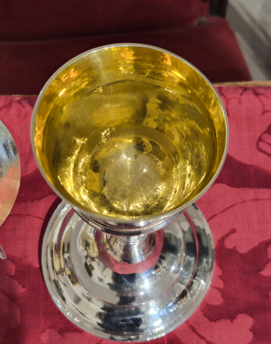 Calice eucharistique en argent, Rome, XVIIe siècle-photo-4