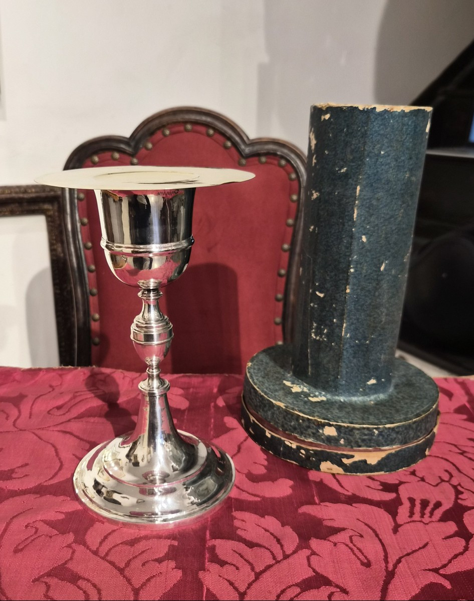 Calice eucharistique en argent, Rome, XVIIe siècle-photo-4