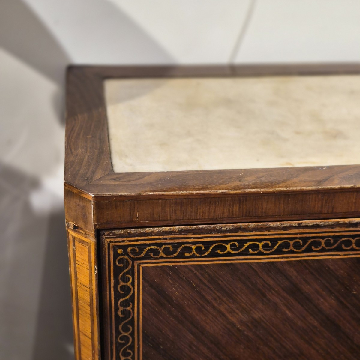 Petit secrétaire en marqueterie d'èpoque Louis XVI-photo-5