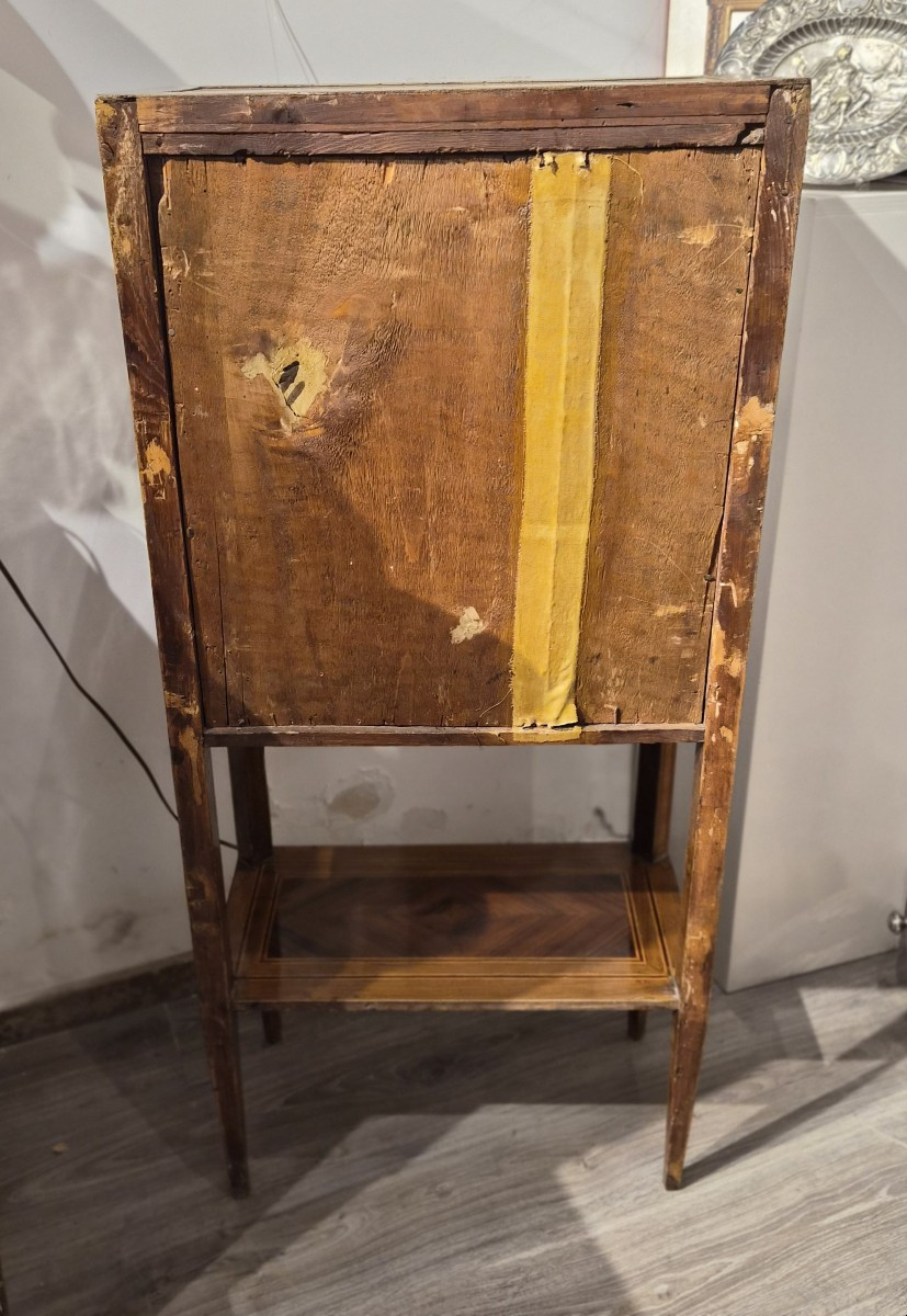 Petit secrétaire en marqueterie d'èpoque Louis XVI-photo-6