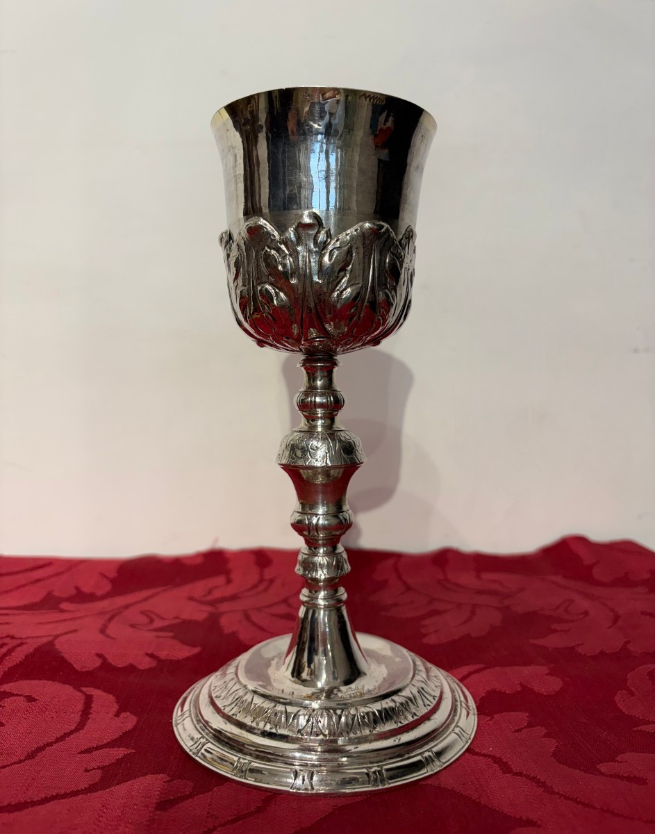 Calice eucharistique en argent, Rome, seconde moitié du XVIIIe siècle.