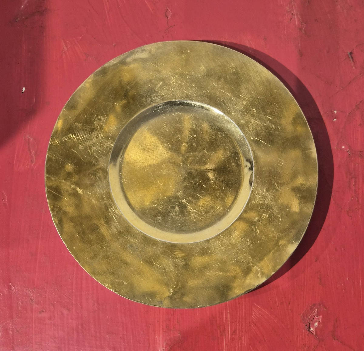 Gilded Silver Paten With A Christogram (ihs, Jesus Savior Of Mankind)-photo-4