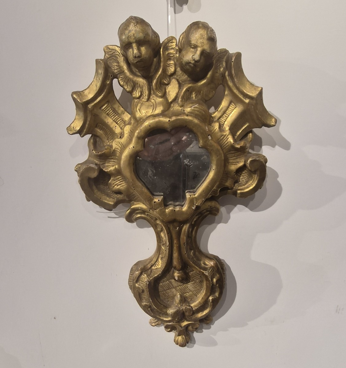 Pair Of Gilded Wooden Roman Baroque Monstrances-photo-3