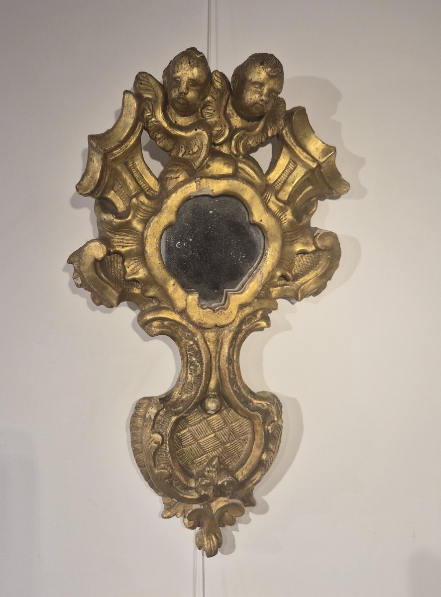 Pair Of Gilded Wooden Roman Baroque Monstrances-photo-4