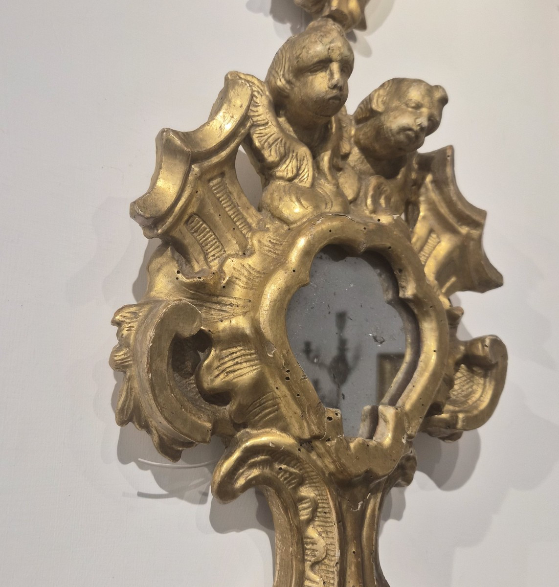 Pair Of Gilded Wooden Roman Baroque Monstrances-photo-3