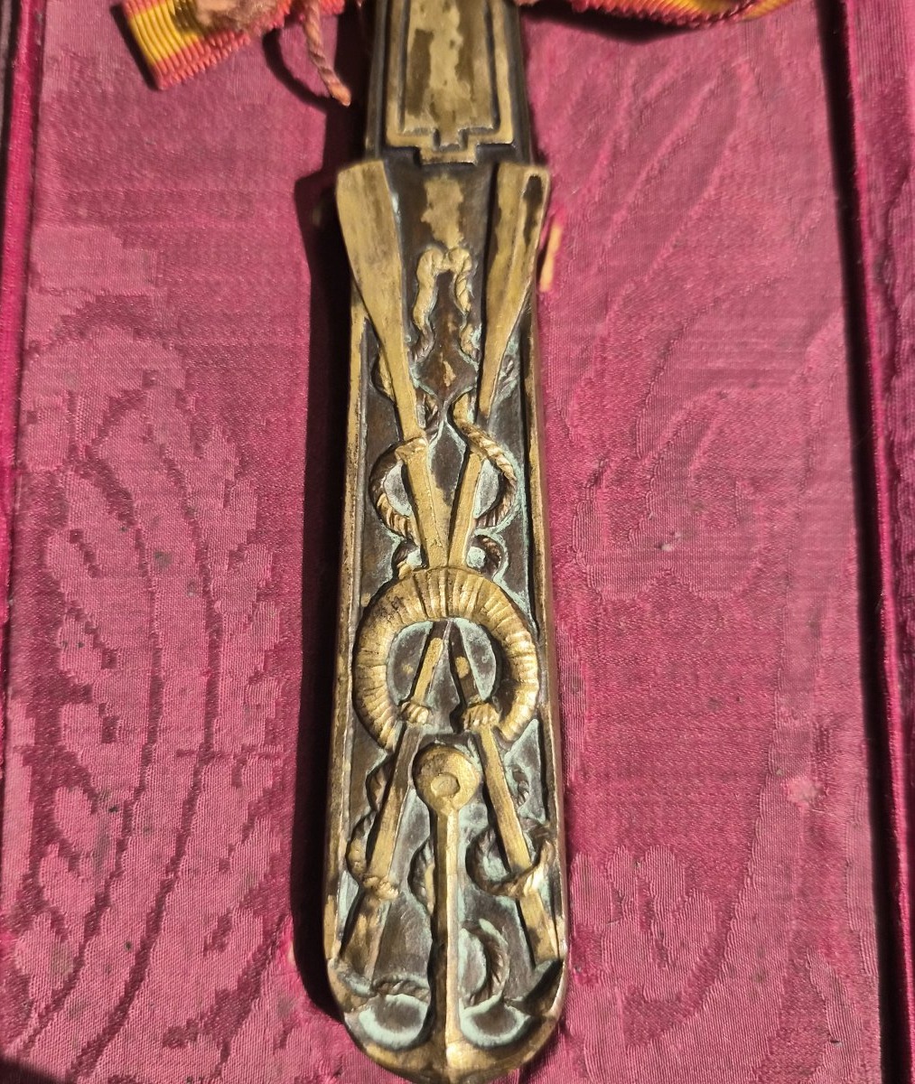 Maillet de cérémonie ou commémoratif en bronze-photo-3
