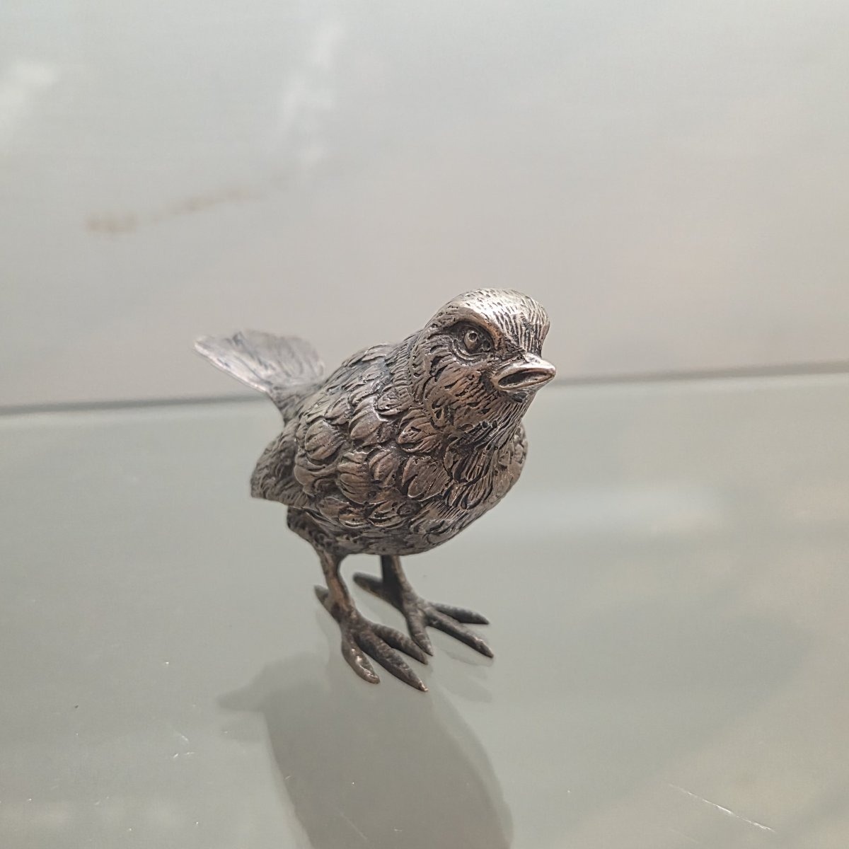 Oiseaux en argent italien, 3 pièces-photo-2