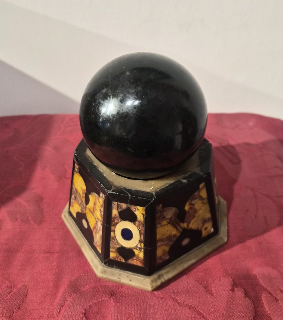 Object From A Wunderkammer (chamber Of Wonders And Curiosities) Made Of Polychrome Marble.-photo-2