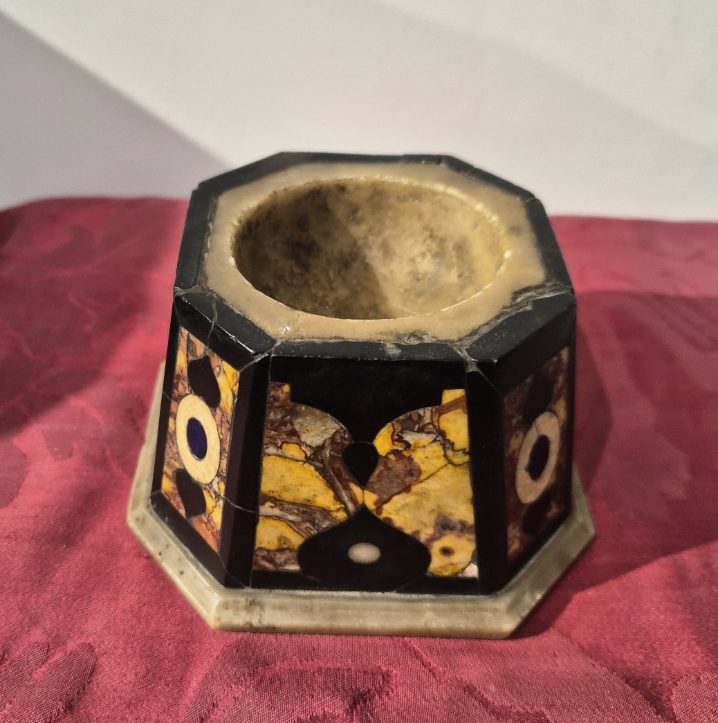 Object From A Wunderkammer (chamber Of Wonders And Curiosities) Made Of Polychrome Marble.-photo-3