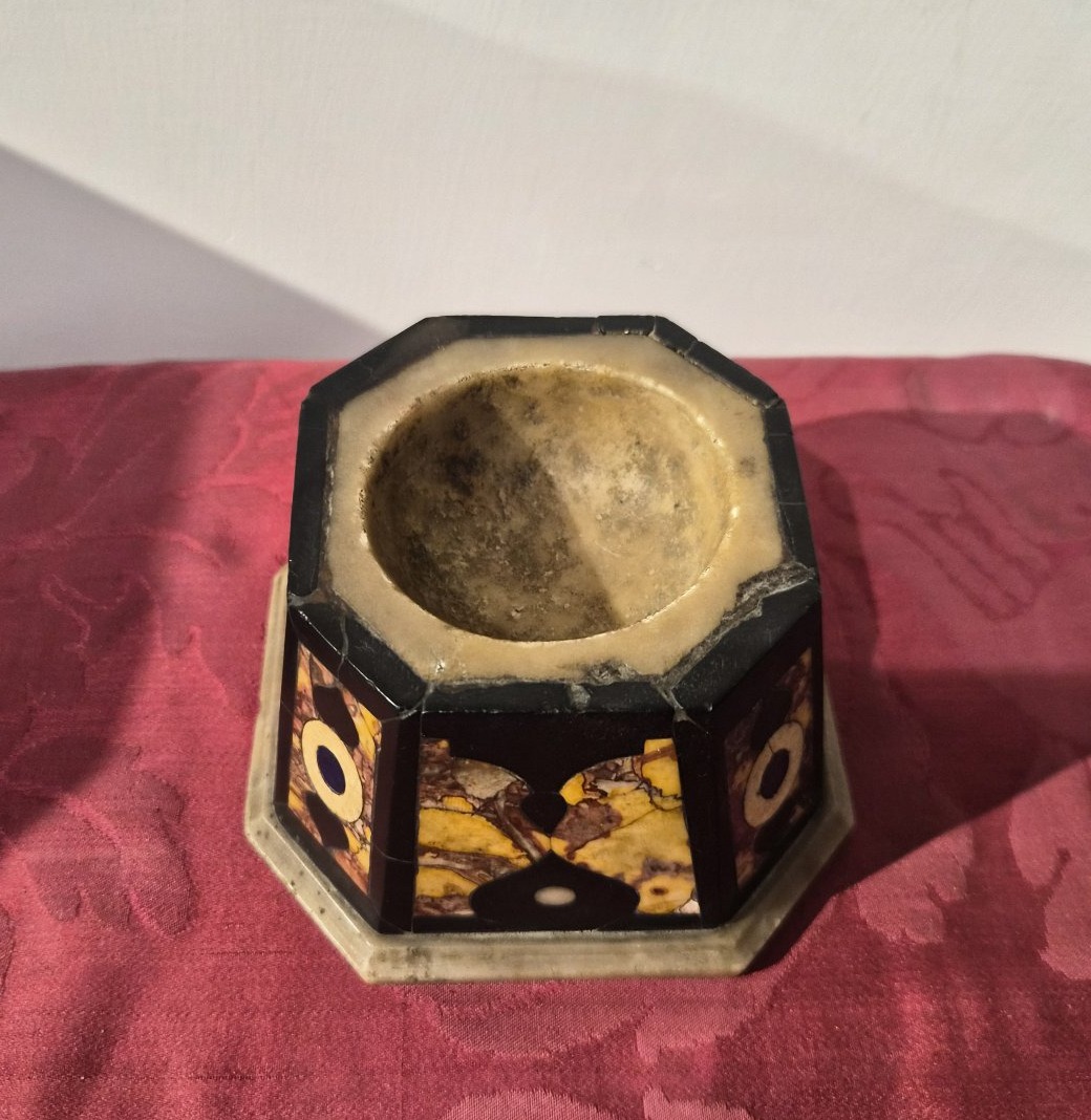 Object From A Wunderkammer (chamber Of Wonders And Curiosities) Made Of Polychrome Marble.-photo-1