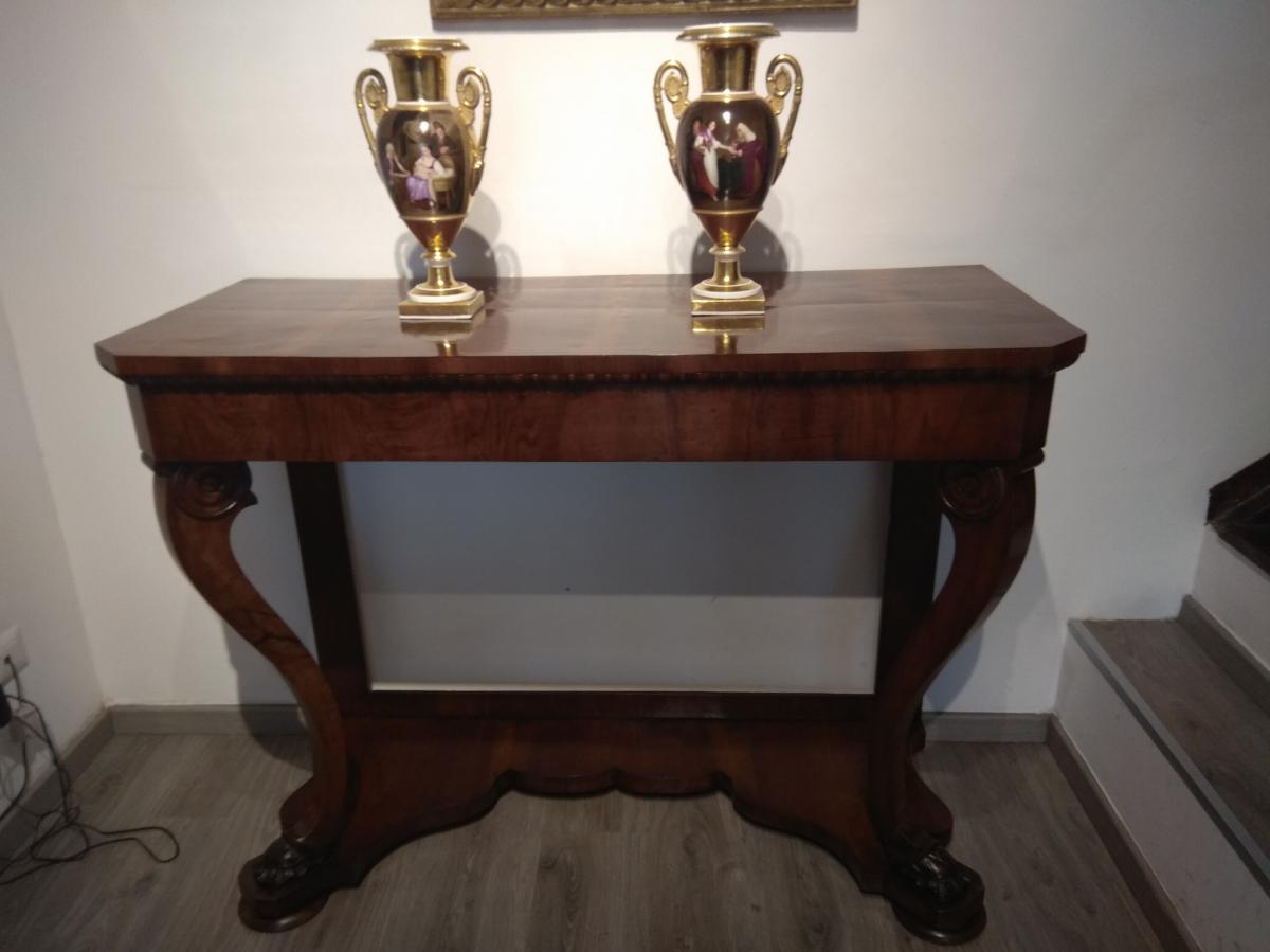 Console Carlo X Walnut, 1830-photo-4