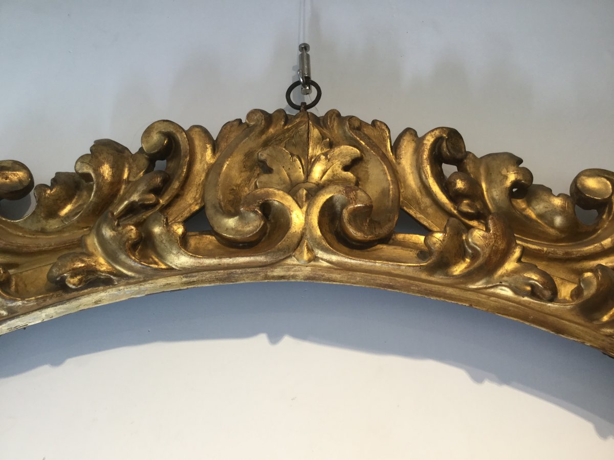 Oval Frame In The Shape Of A Tray Decorated With Acanthus Leaves.-photo-2