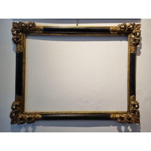 Seventeenth Century Lacquer And Gold Frame