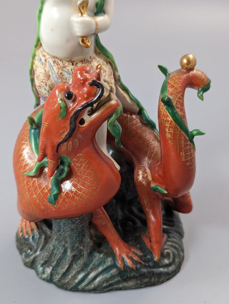 Chinese Famille-rose Figure Of Nezha, C. 19th Century-photo-3