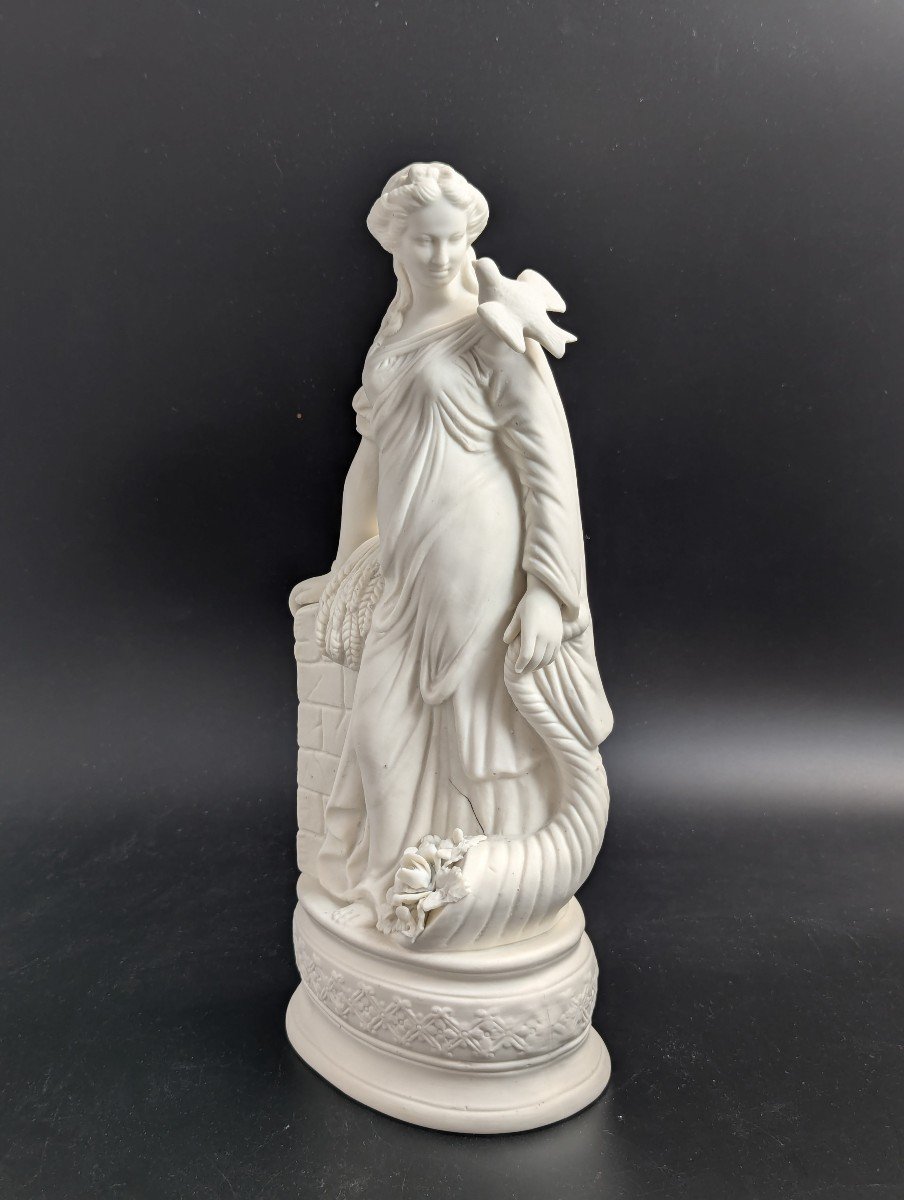 Parian Figurine Of Peace, By James Wilson, C. 1890-photo-2