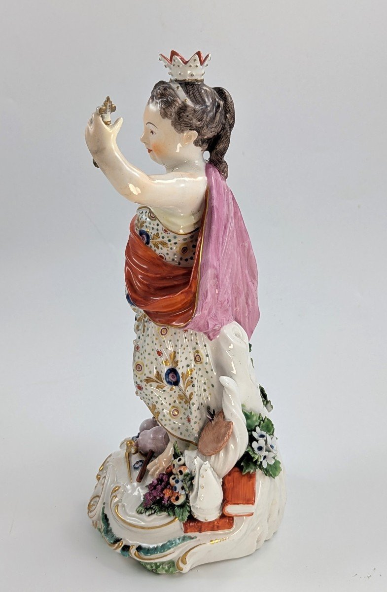 Derby Porcelain Allegorical Figure Of Europe, Circa 1760-photo-4