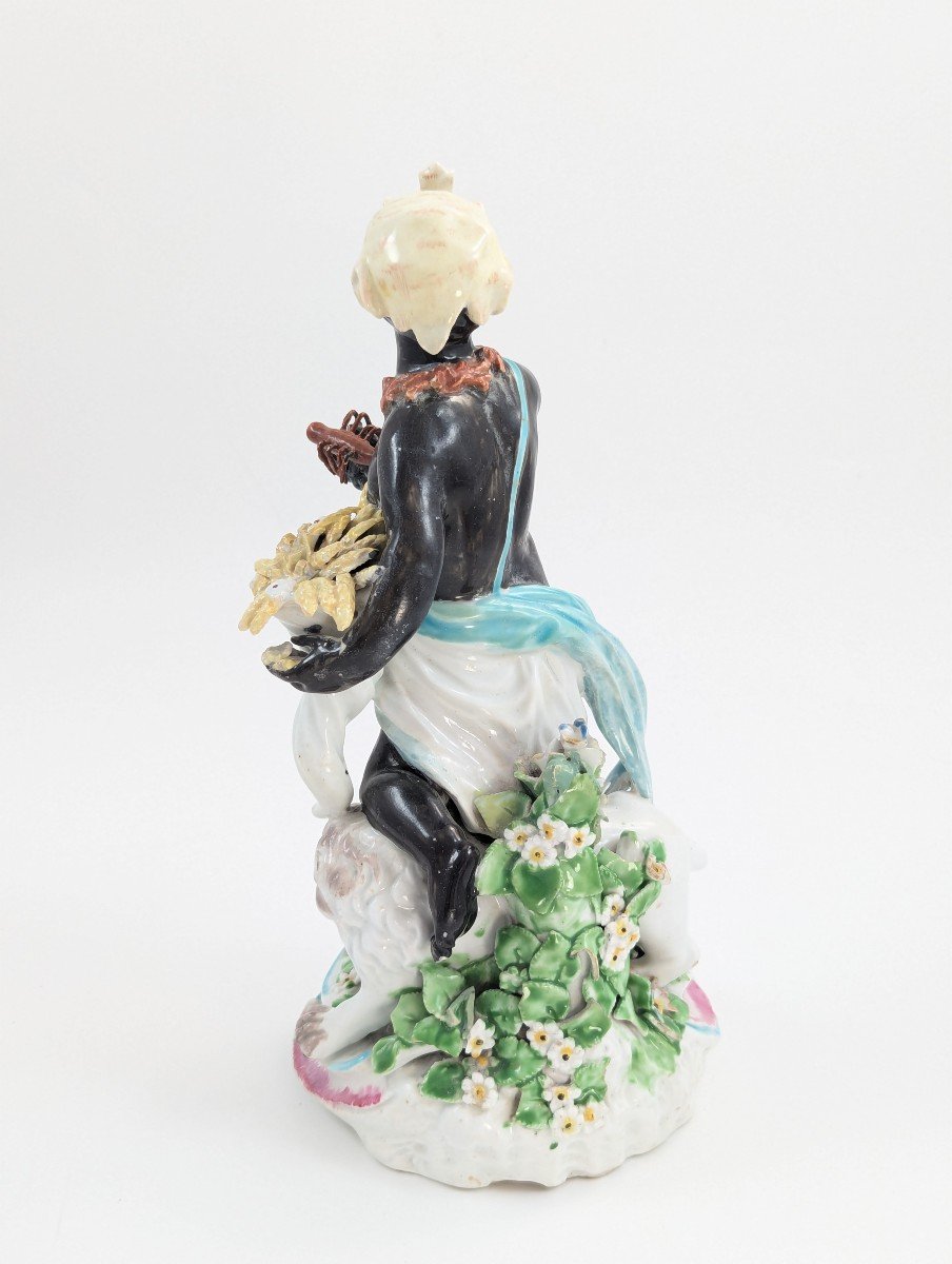 Derby Porcelain Allegorical Figure Of Africa, Circa 1765-photo-3