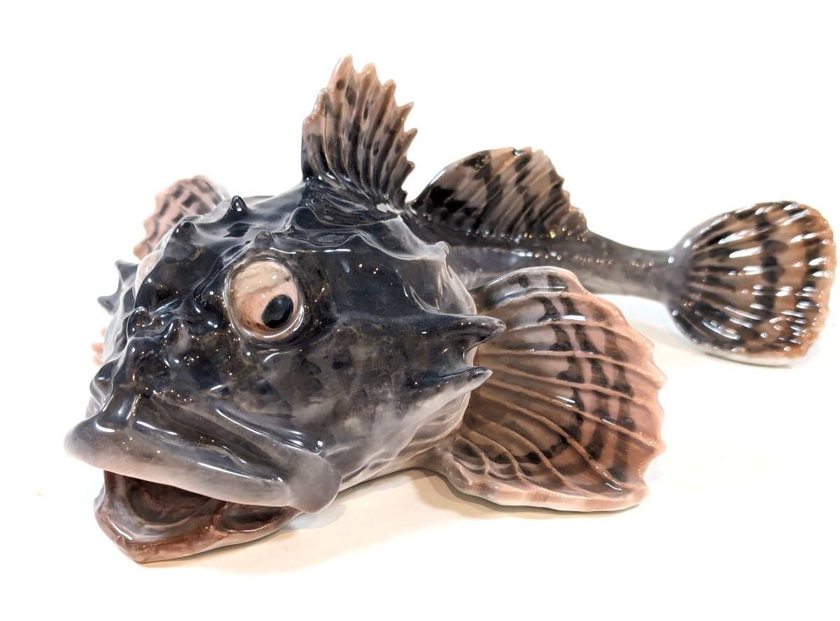 Poisson Scorpion 371 Très Rare De Royal Copenhagen