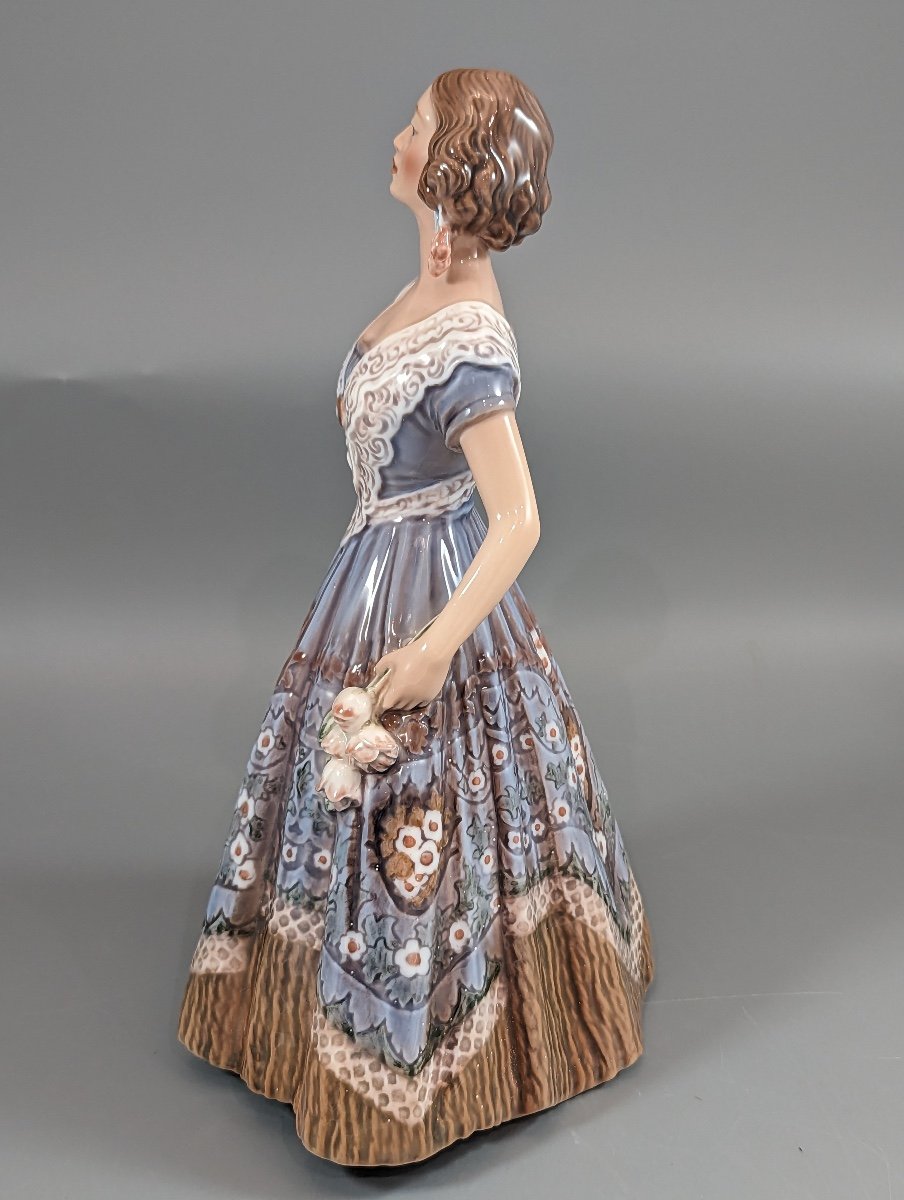 Dahl Jensen Copenhagen Porcelain Figurine "spanish Lady" No. 1124 - Rare-photo-3