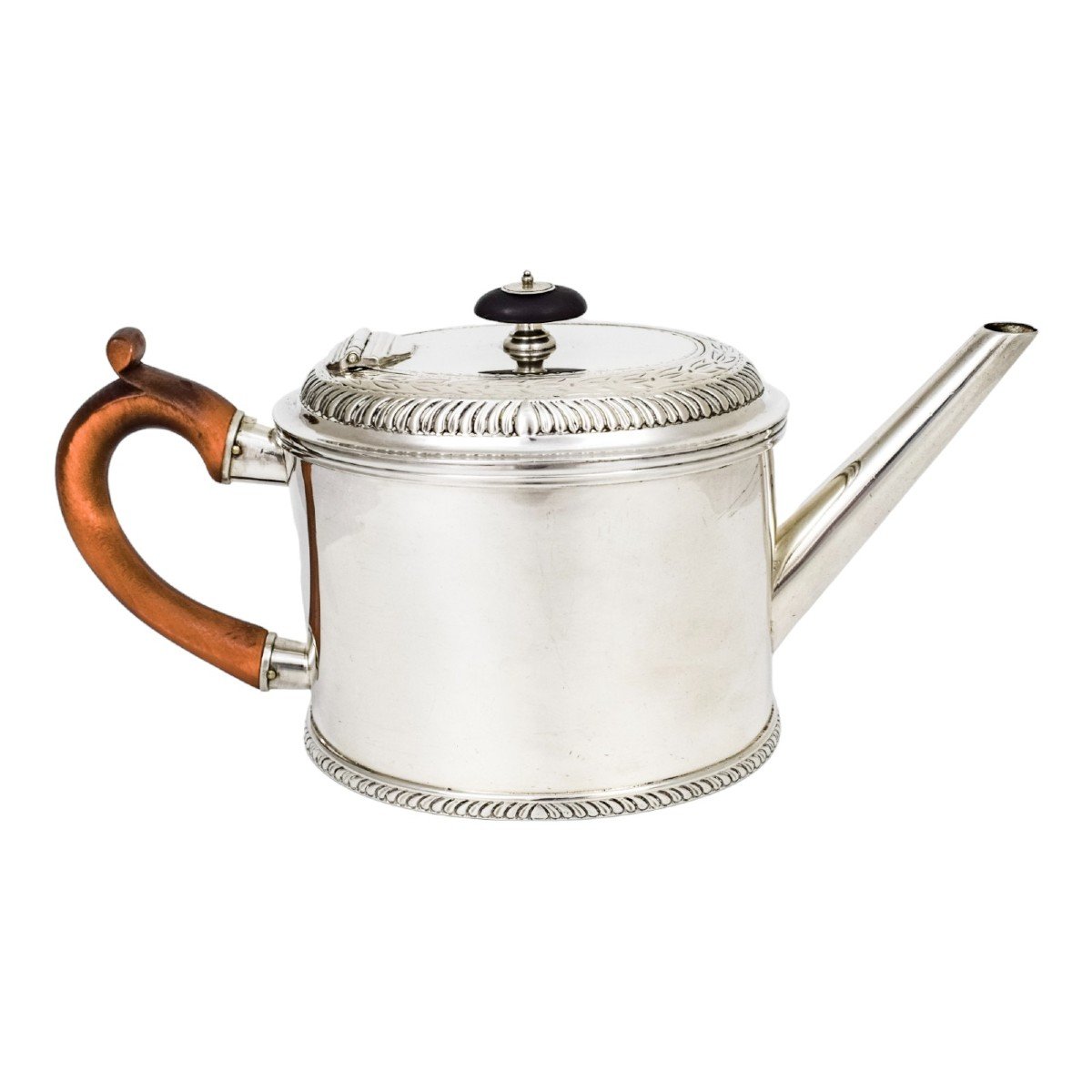 Théière Ancienne En Argent Sterling George III Newcastle, David Crawford 1780-photo-4