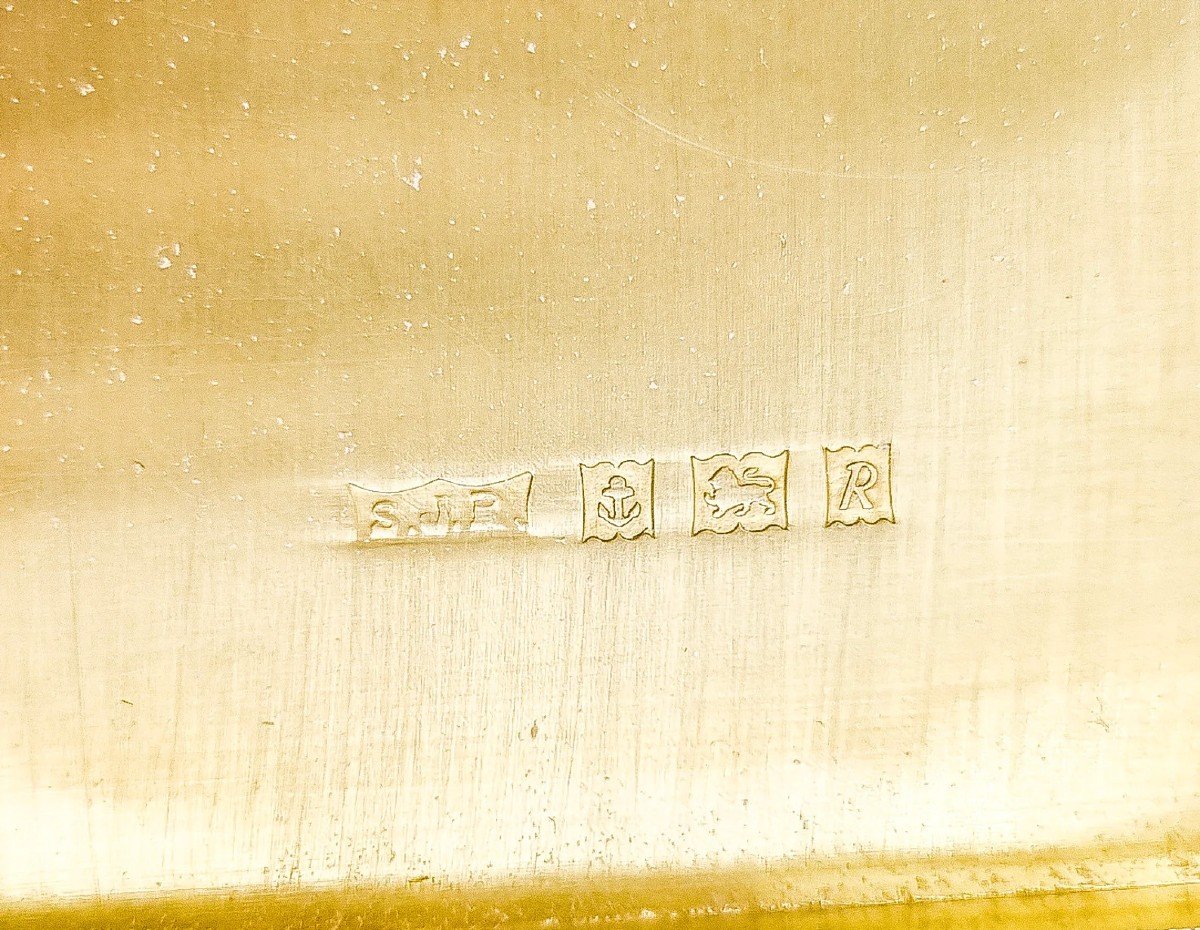 Vintage Sterling Silver Cigarette Case And Powder Compact With 9ct Gold Bands And Letter "a"-photo-2