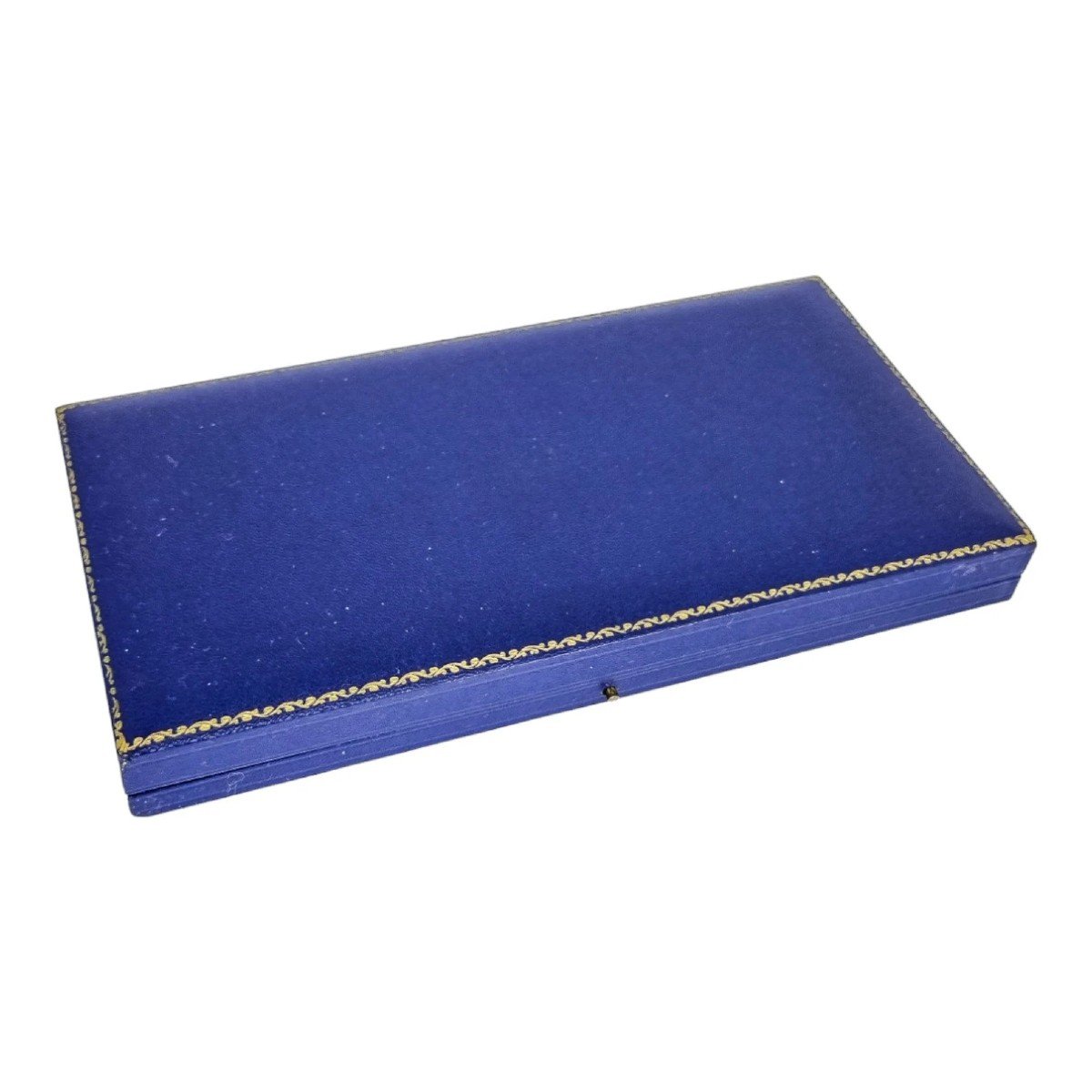 Vintage Sterling Silver Cigarette Case And Powder Compact With 9ct Gold Bands And Letter "a"-photo-4