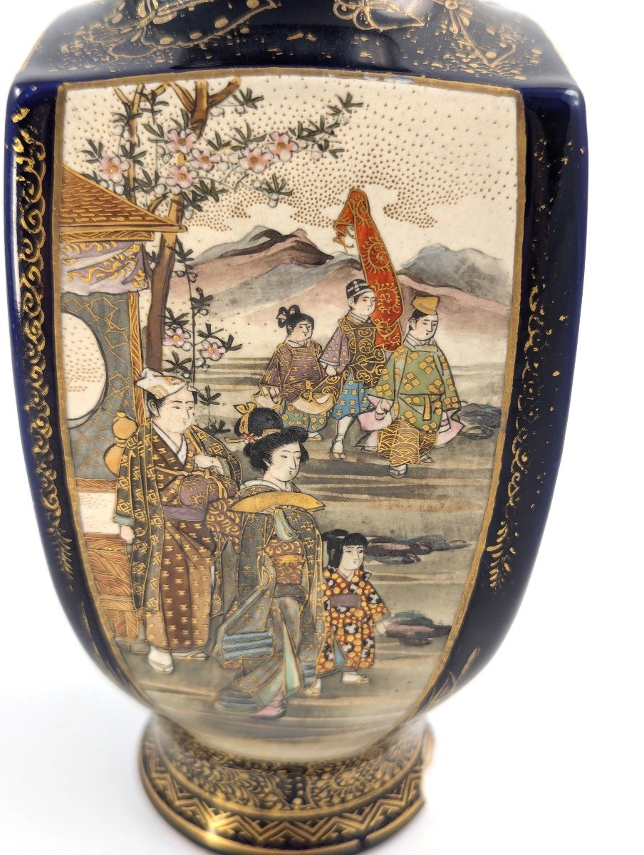 Vase Ancien En Faïence De Satsuma, Japon, Vers Le XIXe Siècle-photo-5