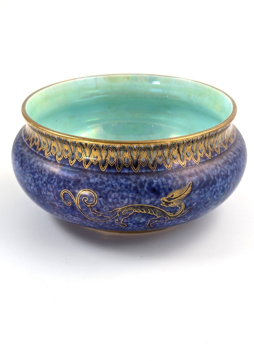 Daisy Makeig-jones Fairyland Dragon Lantern Bowl, Wedgwood, Circa 1915-1920-photo-1