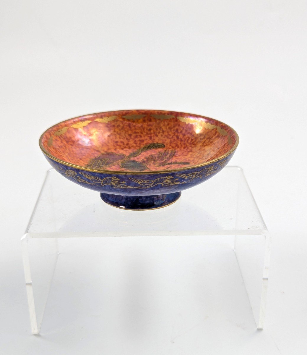Daisy Makeig-jones 'flying Hummingbirds' Lustre Bowl, Wedgwood, Circa 1915-1920-photo-2