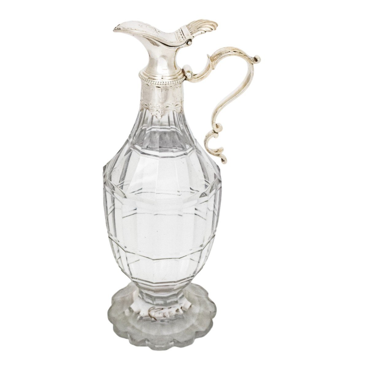 Carafe à Liqueur En Argent De George III Avec Armoiries De Griffon-photo-2