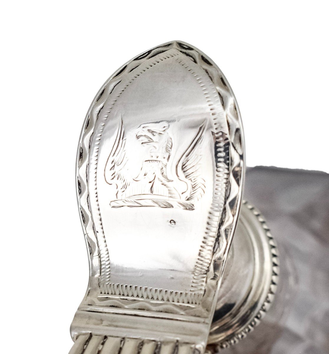 Carafe à Liqueur En Argent De George III Avec Armoiries De Griffon-photo-4