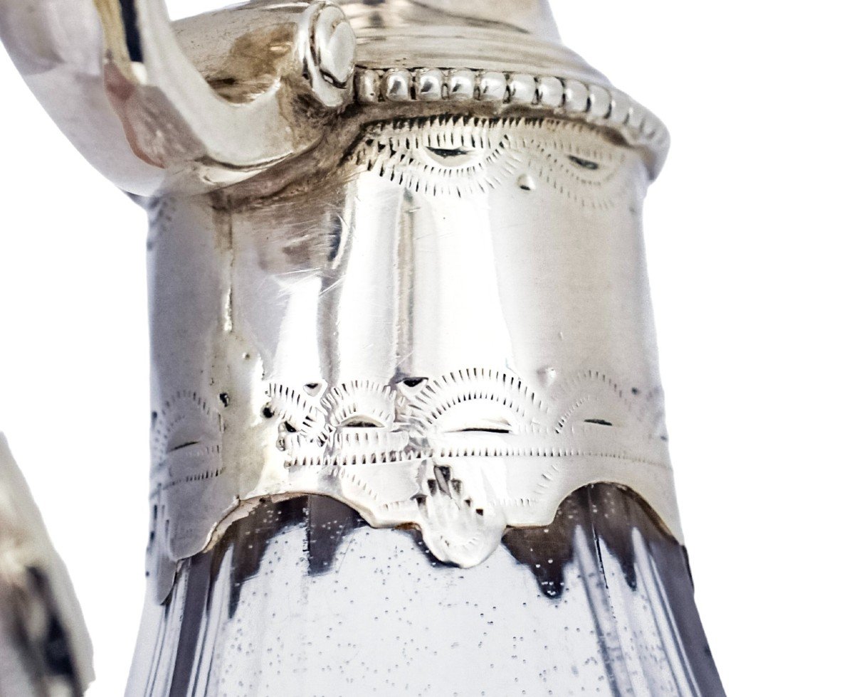 Carafe à Liqueur En Argent De George III Avec Armoiries De Griffon-photo-3